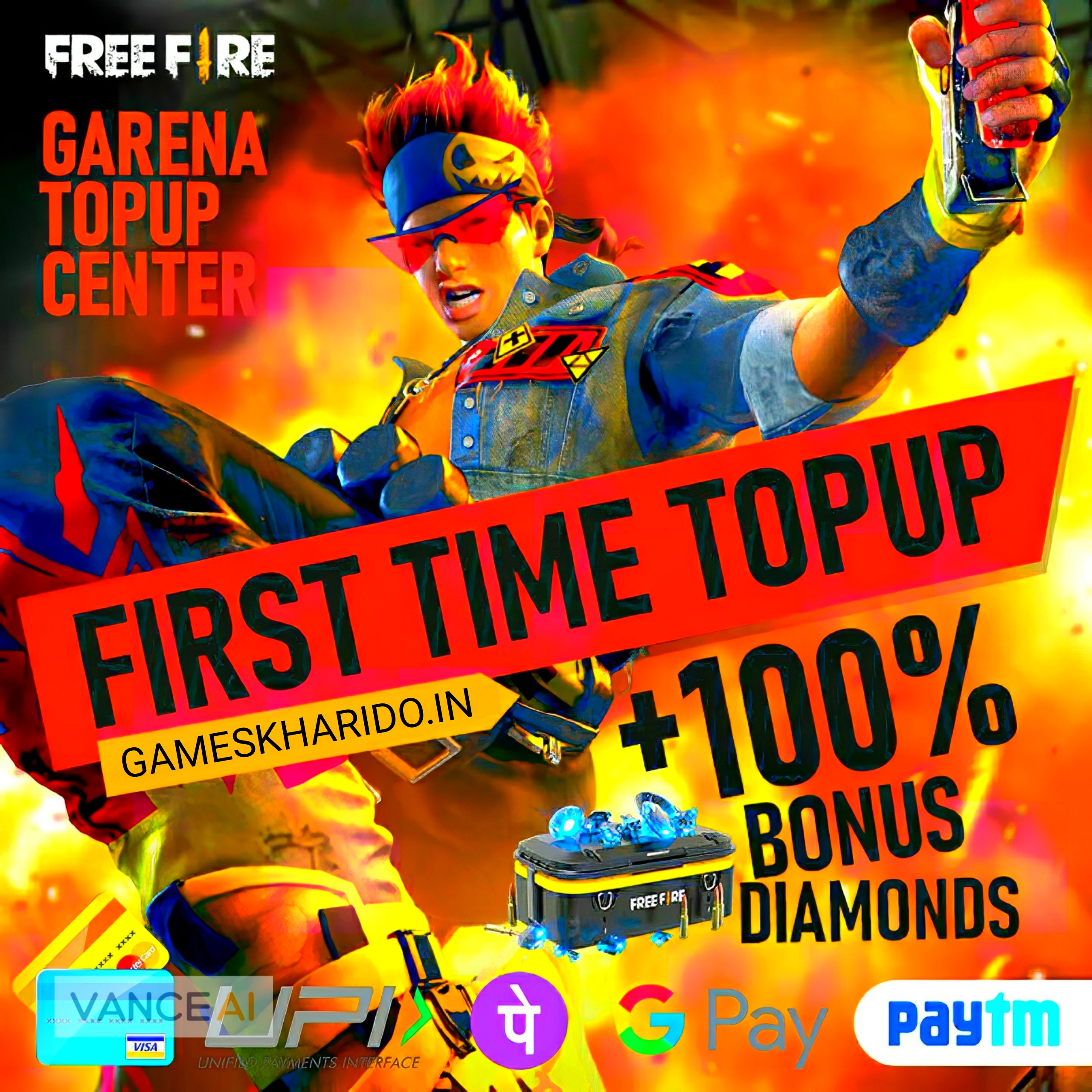 free fire top up